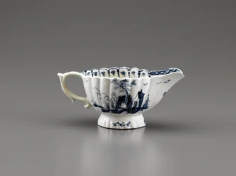 Salsera, de la manufactura de porcelana de Gousse Bonnin & G. A. Morris, 1770-72